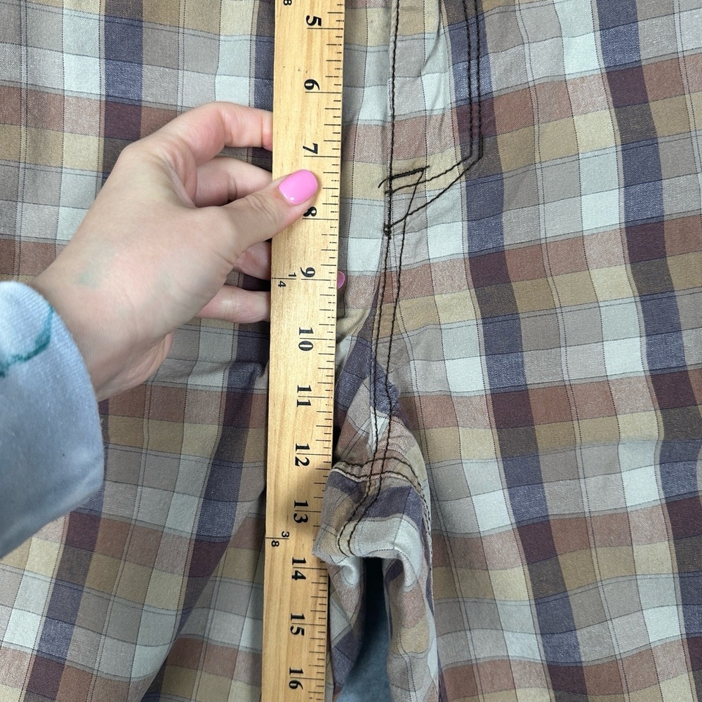 Tommy Bahama Cargo Shorts Mens‎ 42 Plaid Brown Beige Casual Utility Outdoor - Picture 9 of 14